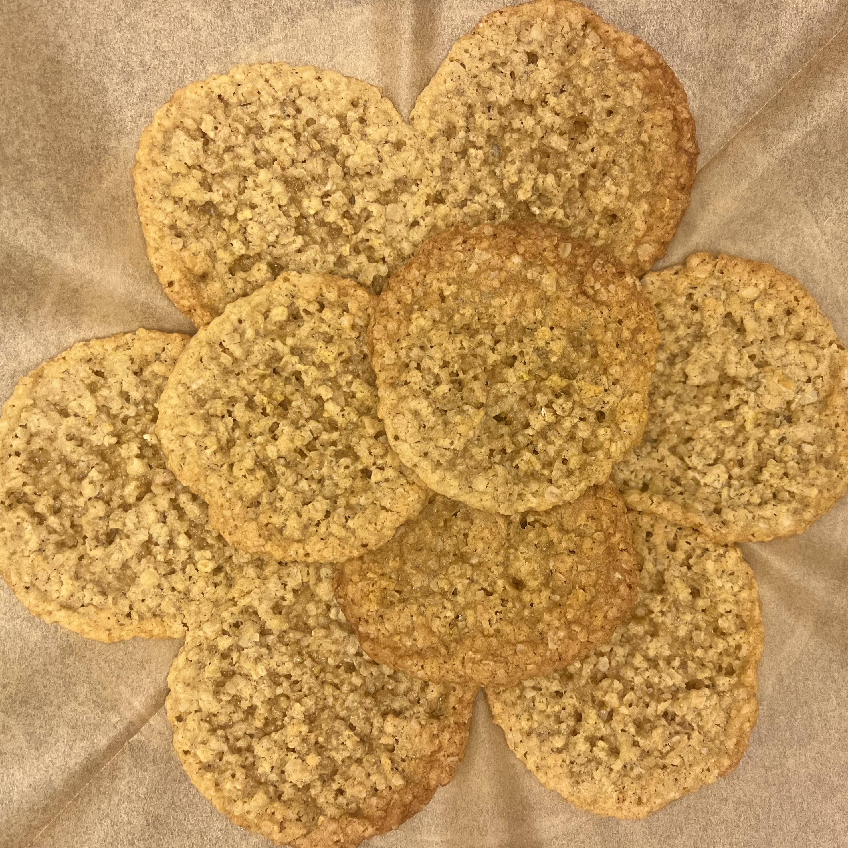 Example of cookies made from Honey Bunny Oatmeal Cookie Mix